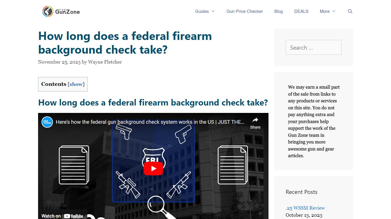 How long does a federal firearm background check take?