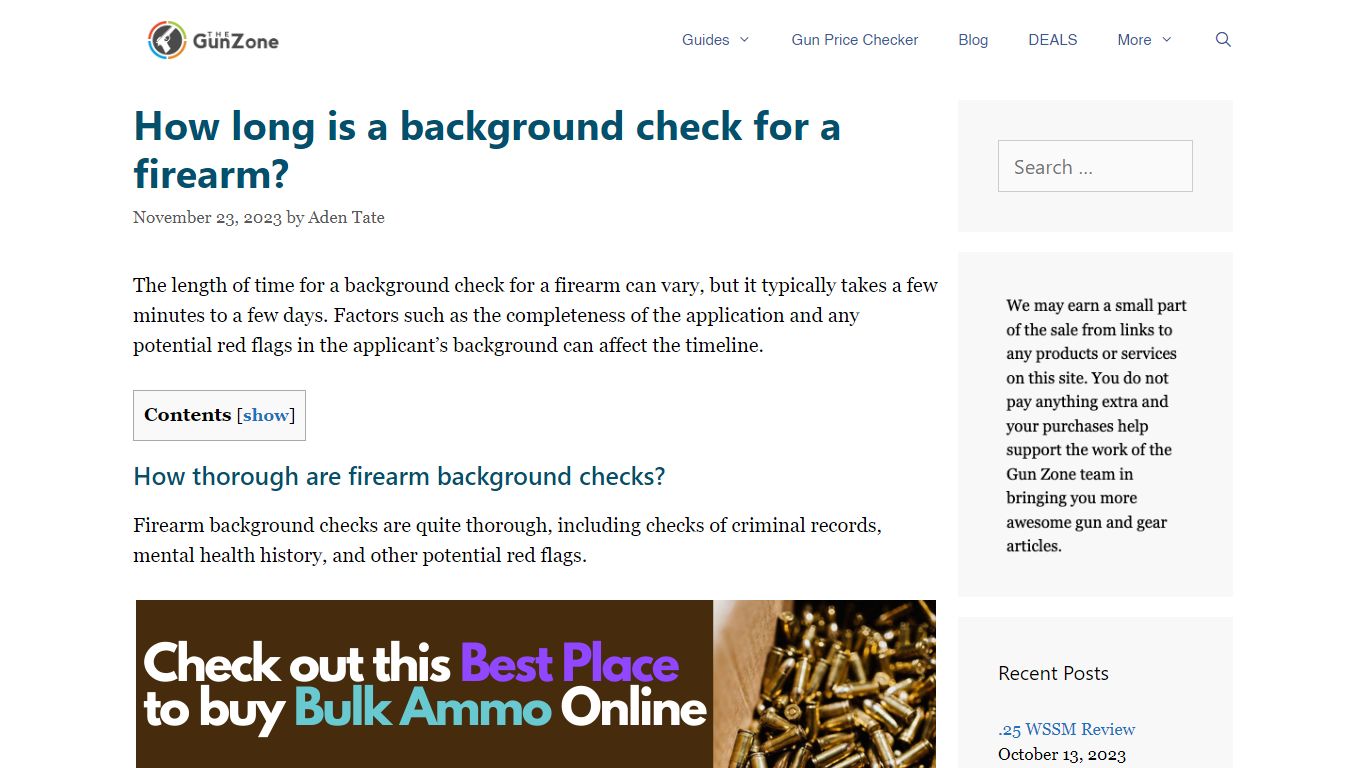 How long is a background check for a firearm? | TheGunZone